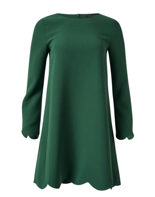 Everyday Dress with Peter - pan Collar for a Classic Look Ruoda Green Shift Dress Everyday Dress with Peter - pan Collar for a Classic Look Ruoda Green Shift Dress