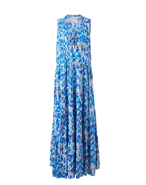  Kaia Blue Print Dress