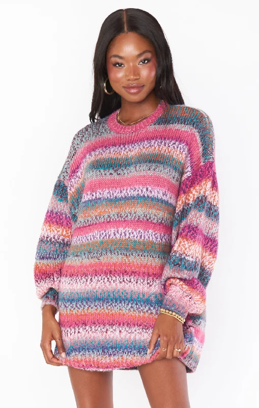 Mini dresses with patchwork designs for a unique style Timothy Tunic Sweater ~ Ombre Space Dye Knit