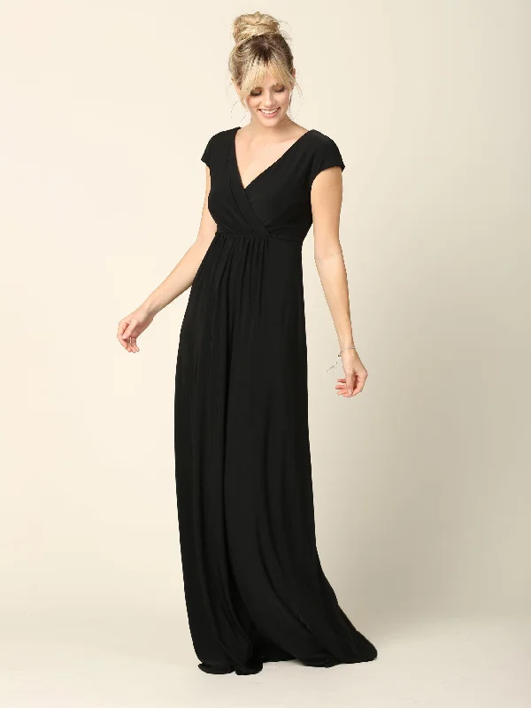 A - line maternity dress for a flattering fit Mother of the Bride Long V Neck Formal Dress Sale A - line maternity dress for a flattering fit Mother of the Bride Long V Neck Formal Dress Sale