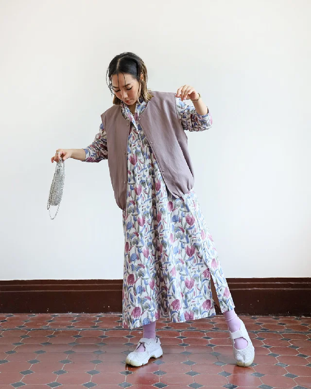  Lilac Floral Dress