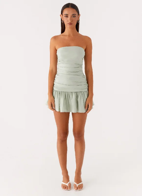  Carmel Mini Dress - Sage