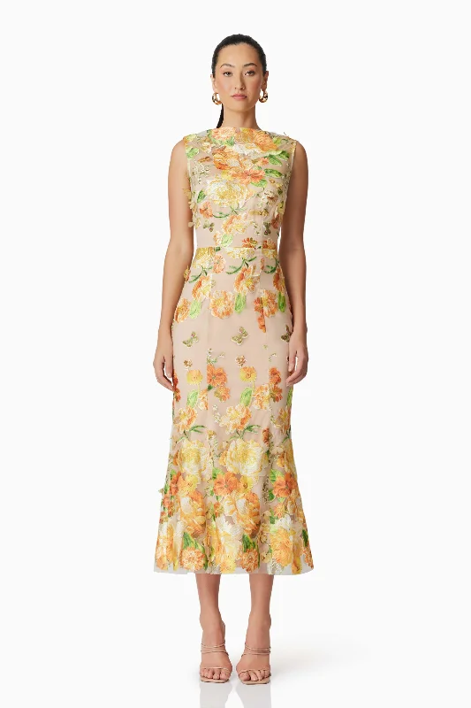 Midi dresses with button - down skirts for a unique and functional design Aella Butterfly Midi Dress in Yellow Midi dresses with button - down skirts for a unique and functional design Aella Butterfly Midi Dress in Yellow