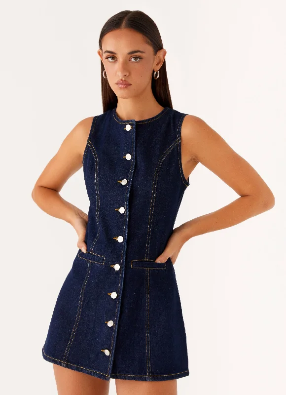  Dolton Mini Dress - Indigo