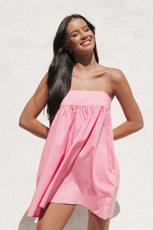 Mini dresses with patchwork designs for a unique style Serina Mini Dress - Pink
