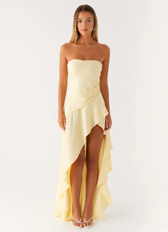  Bodie Maxi Dress - Pastel Yellow