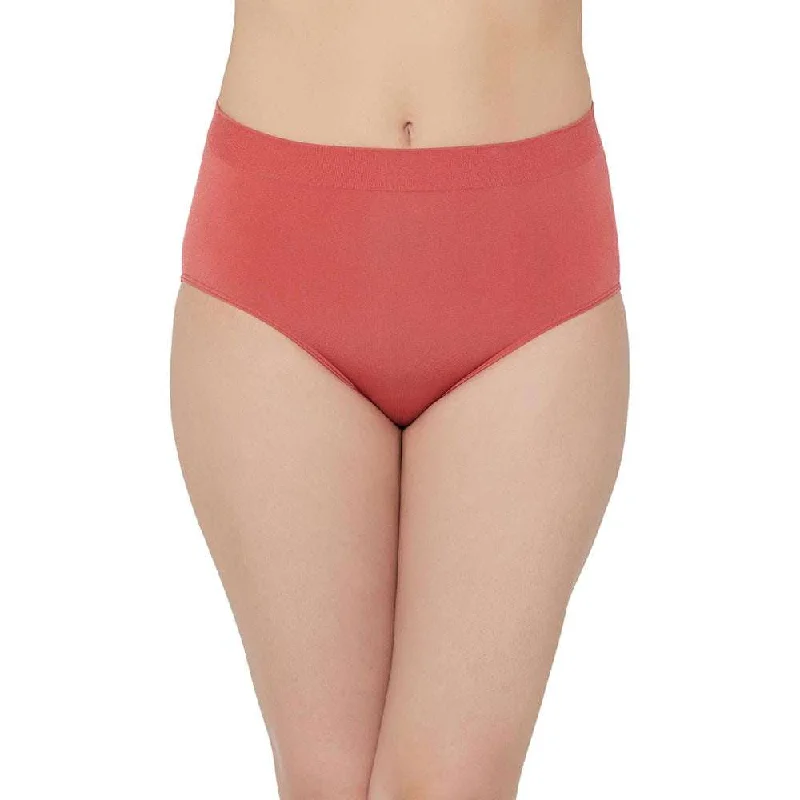 Women's breathable briefs for hot weatherB-Smooth High Waist Full Coverage Everyday Wear Brief Panty - Red Women's breathable briefs for hot weatherB-Smooth High Waist Full Coverage Everyday Wear Brief Panty - Red