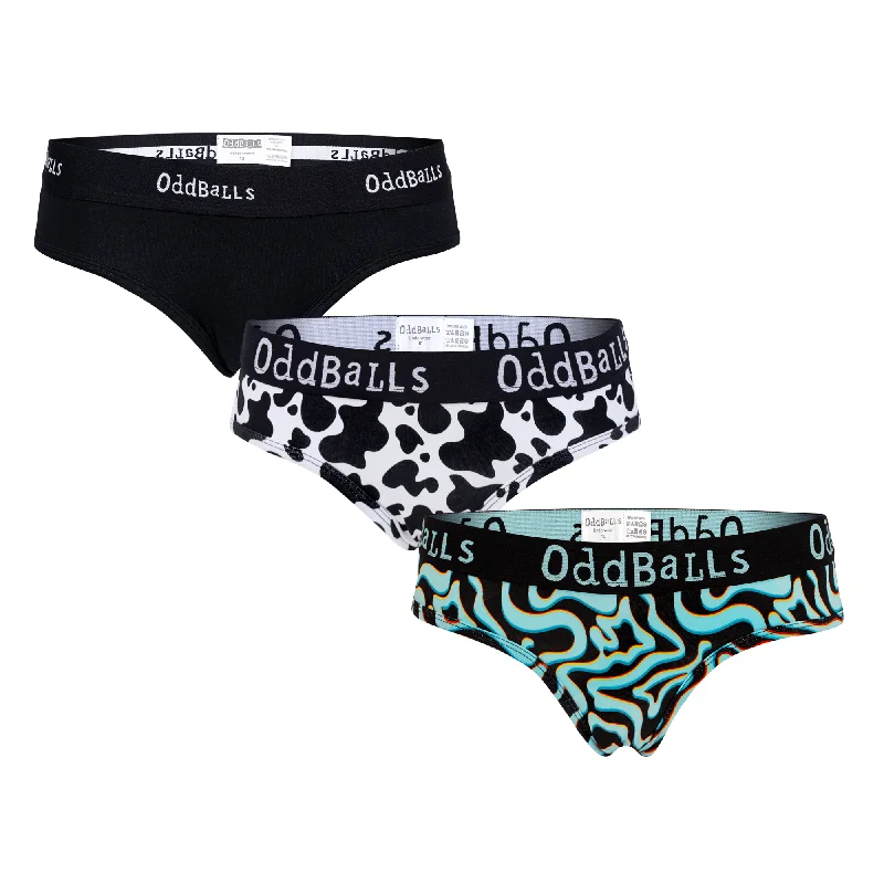 Women's moisture - wicking briefs for workoutsBold Bundle - Ladies Briefs 3 Pack Bundle Women's moisture - wicking briefs for workoutsBold Bundle - Ladies Briefs 3 Pack Bundle