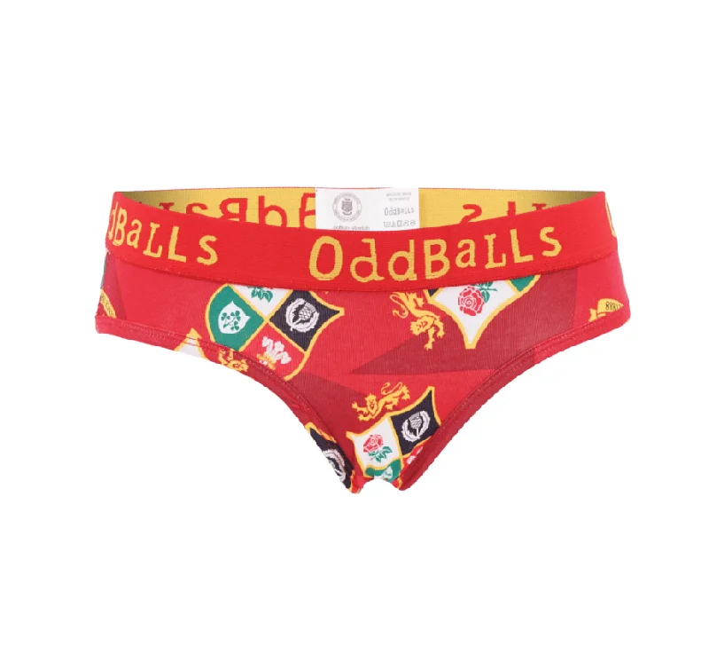 Women's plus - size briefs for a perfect fitBritish & Irish Lions - Red - Ladies Briefs Women's plus - size briefs for a perfect fitBritish & Irish Lions - Red - Ladies Briefs