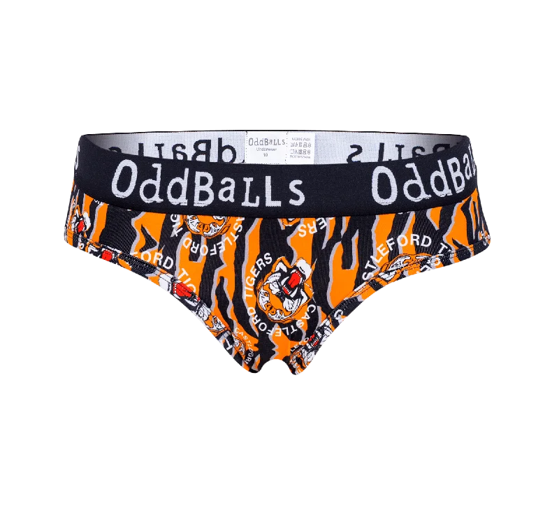 Women's leopard - print briefs for a wild lookCastleford Tigers - Stripe - Ladies Briefs
