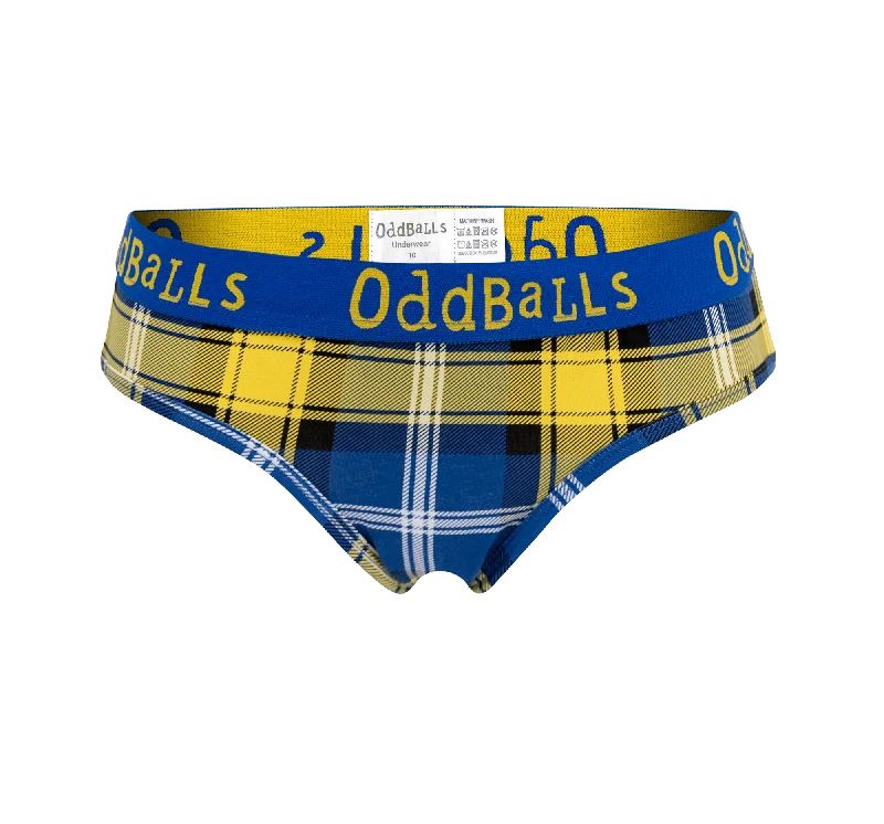 Women's white cotton briefs for a clean appearanceDoddie Weir - Ladies Briefs