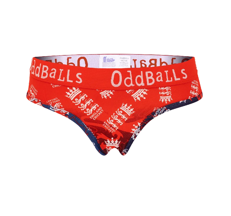 Women's polka - dot briefs for a retro vibeEngland Cricket IT20 Inspired - Ladies Briefs Women's polka - dot briefs for a retro vibeEngland Cricket IT20 Inspired - Ladies Briefs