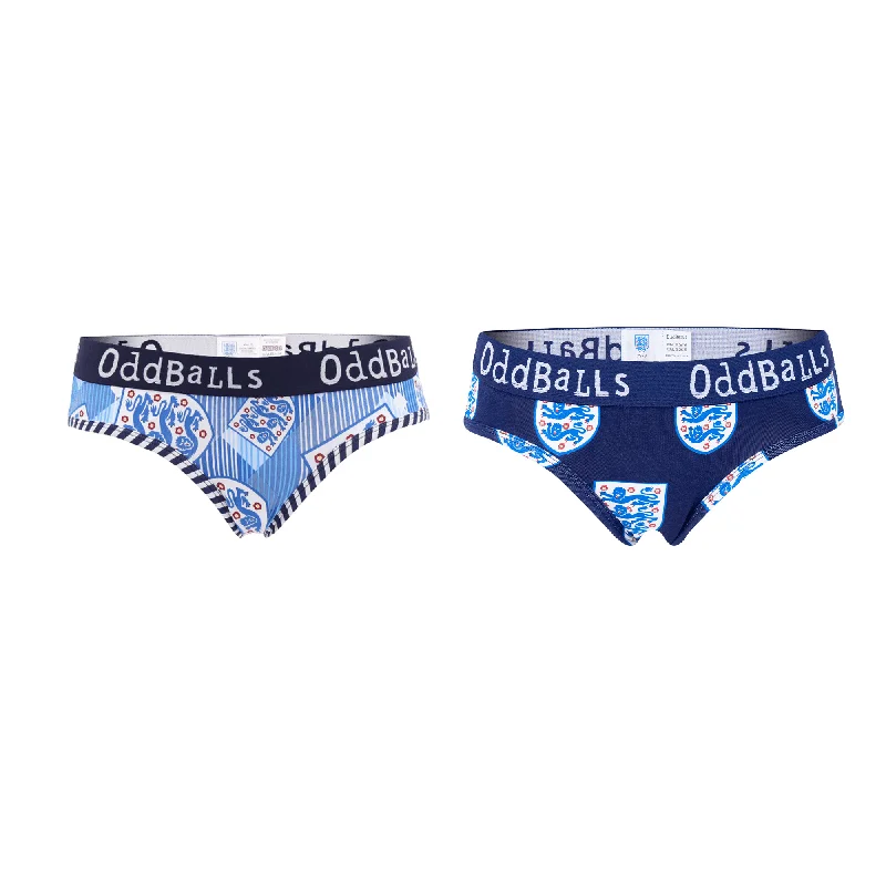 Women's microfiber briefs for a lightweight optionEngland FA Classic Bundle - Ladies Briefs 2 Pack Bundle Women's microfiber briefs for a lightweight optionEngland FA Classic Bundle - Ladies Briefs 2 Pack Bundle