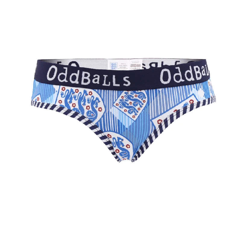 Women's string briefs with a metallic accentENGLAND FA Retro - Ladies Briefs