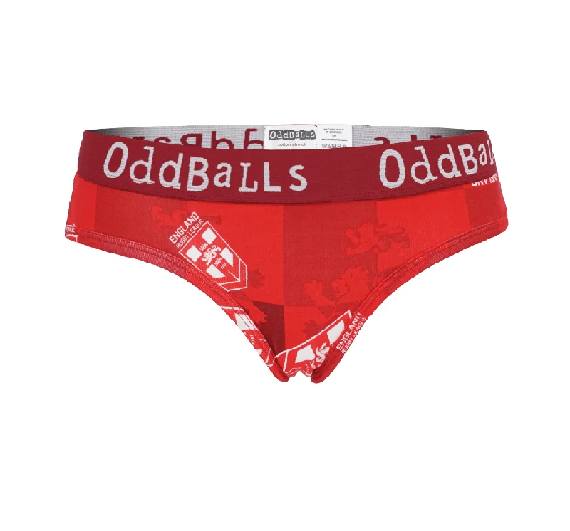 Women's seamless high - waisted briefs for tummy controlEngland Rugby League Red - Ladies Briefs Women's seamless high - waisted briefs for tummy controlEngland Rugby League Red - Ladies Briefs