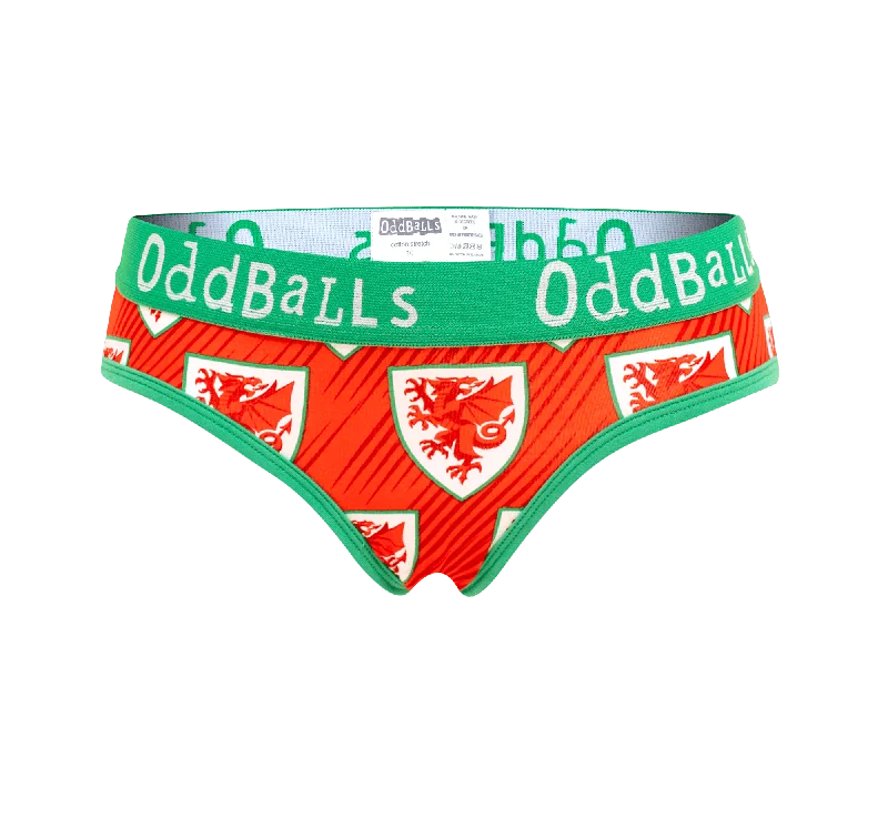 Women's boyshort briefs with a floral printFA Wales - Home - Ladies Briefs