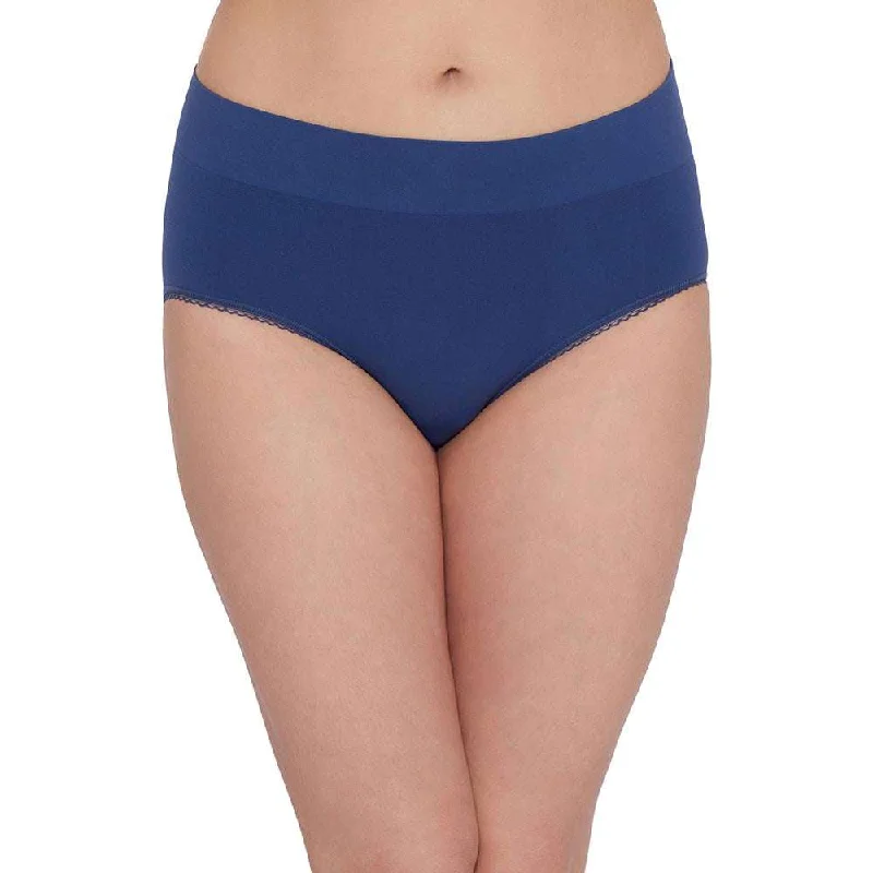 Women's red satin briefs for a passionate statementFeeling Flexible High Waist Full Coverage Everyday Wear Brief Panty - Navy Blue Women's red satin briefs for a passionate statementFeeling Flexible High Waist Full Coverage Everyday Wear Brief Panty - Navy Blue