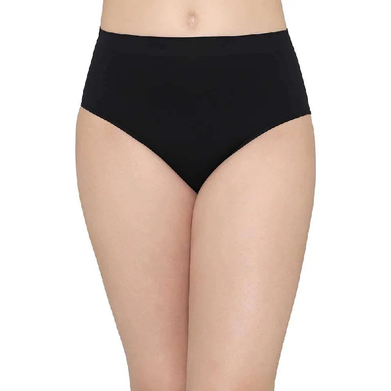 Women's party - wear briefs for a night outFirm Fit High Waist Full Coverage Everyday Wear Brief Panty - Black Women's party - wear briefs for a night outFirm Fit High Waist Full Coverage Everyday Wear Brief Panty - Black