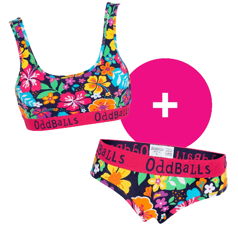 Women's nylon - reinforced briefs for durabilityHawaii - Women's Bralette and Briefs Bundle Women's nylon - reinforced briefs for durabilityHawaii - Women's Bralette and Briefs Bundle