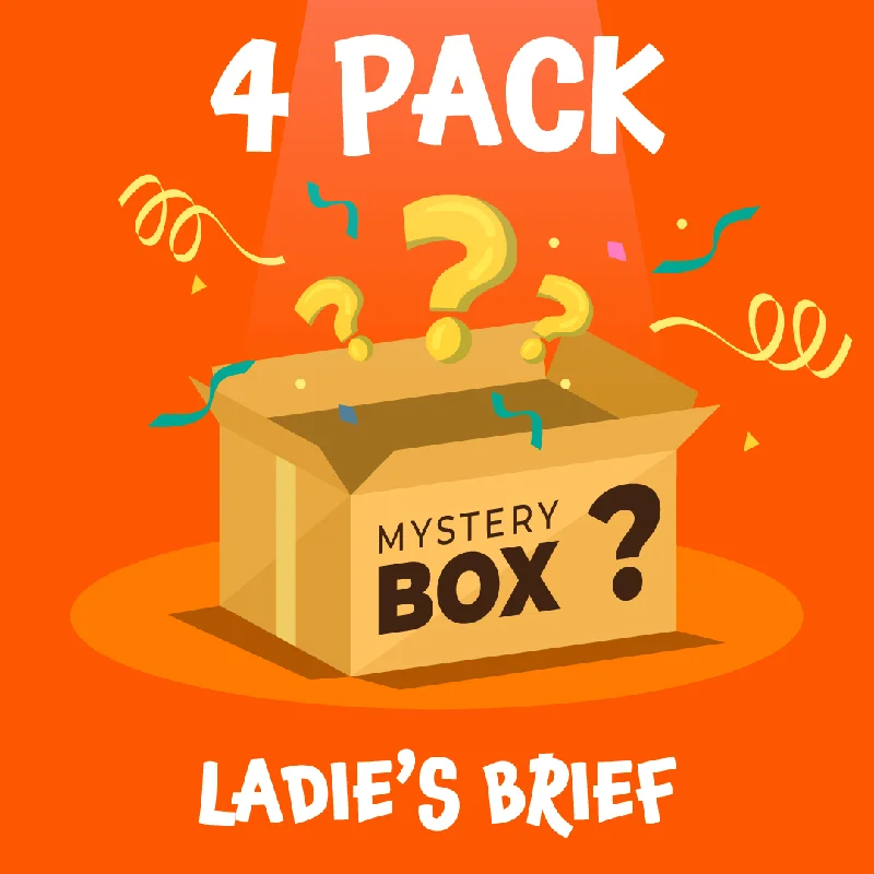 Women's spandex - blend briefs for stretchLadies Brief Bundle - 4 Pack Mystery Box