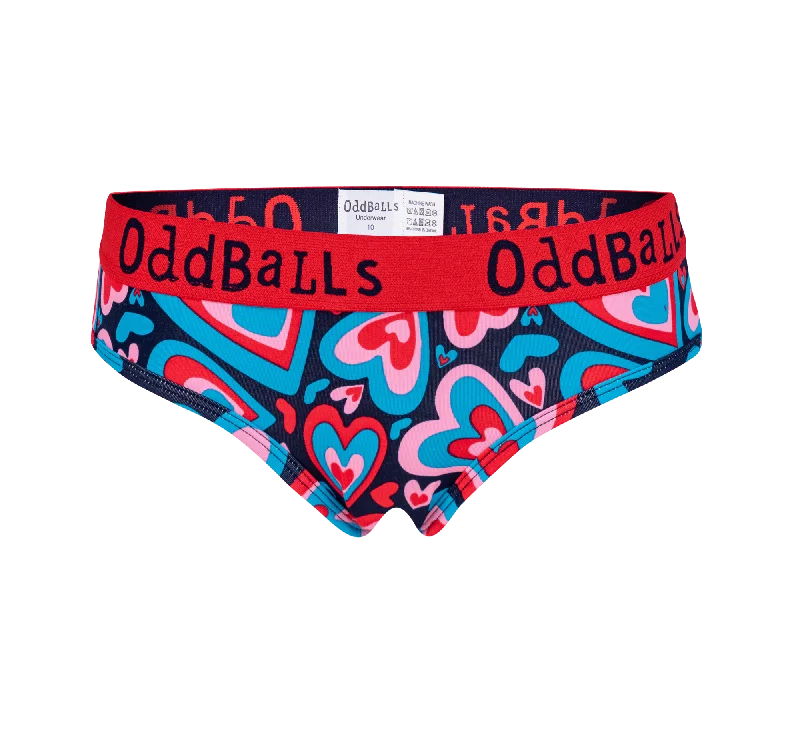 Women's sports - wear briefs for athletic activitiesLove Hearts - Ladies Briefs