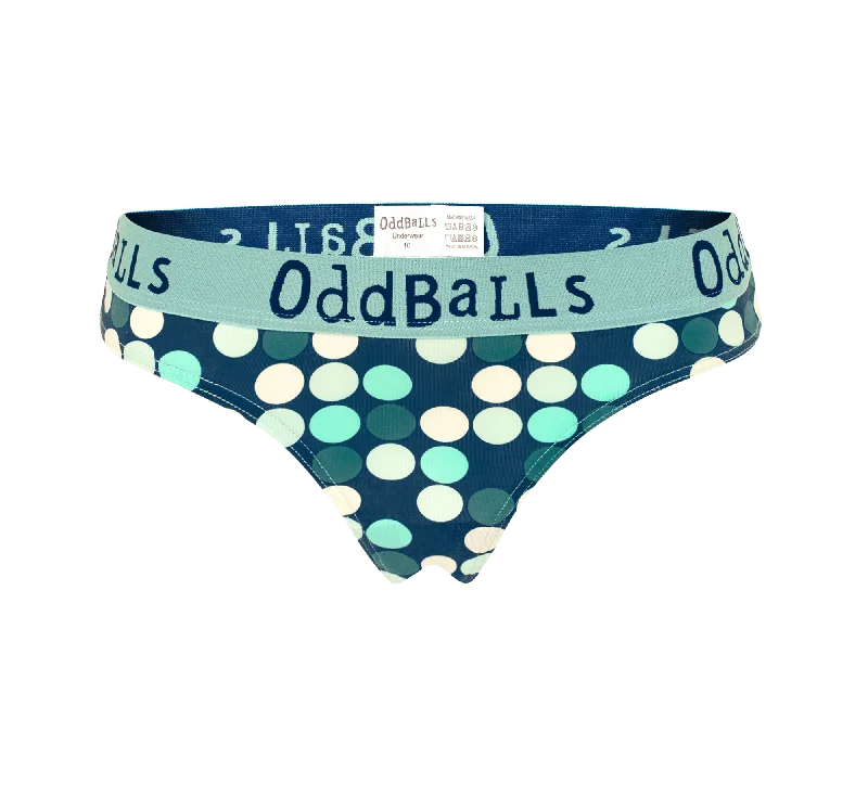 Women's red satin briefs for a passionate statementMinty Balls - Ladies Briefs