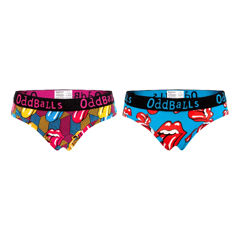 Women's support - enhanced briefs for added comfortThe Rolling Stones Bundle - Ladies Briefs 2 Pack Bundle Women's support - enhanced briefs for added comfortThe Rolling Stones Bundle - Ladies Briefs 2 Pack Bundle