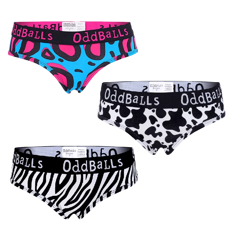 Women's stripe - printed briefs for a preppy lookTop Trio Bundle - Ladies Briefs 3 Pack Bundle Women's stripe - printed briefs for a preppy lookTop Trio Bundle - Ladies Briefs 3 Pack Bundle