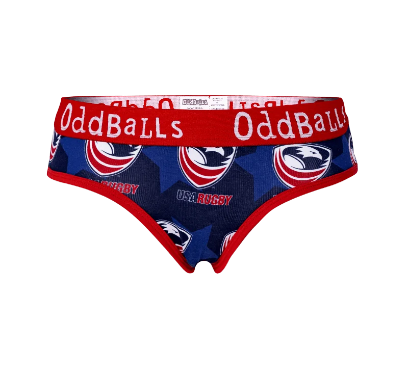 Women's microfiber briefs for a lightweight optionUSA Rugby - Ladies Briefs