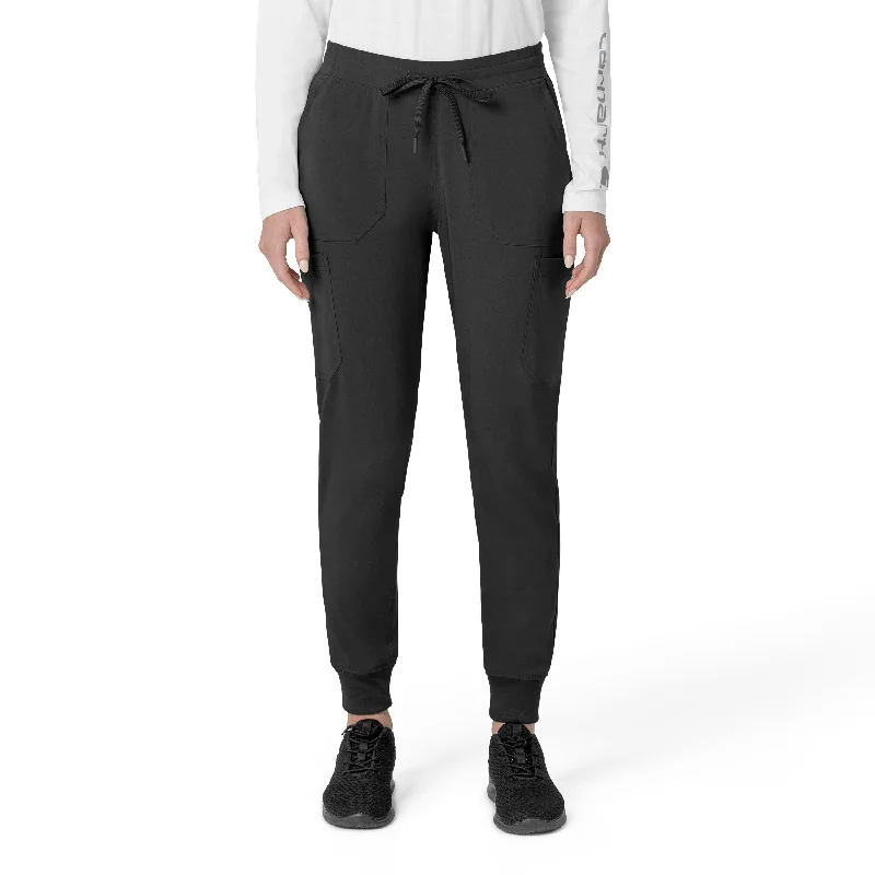 Bootcut Style Women's Stretch Denim Jeans in Dark WashCarhartt Force Cross-Flex Women's Cargo Jogger Scrub Pant - Black