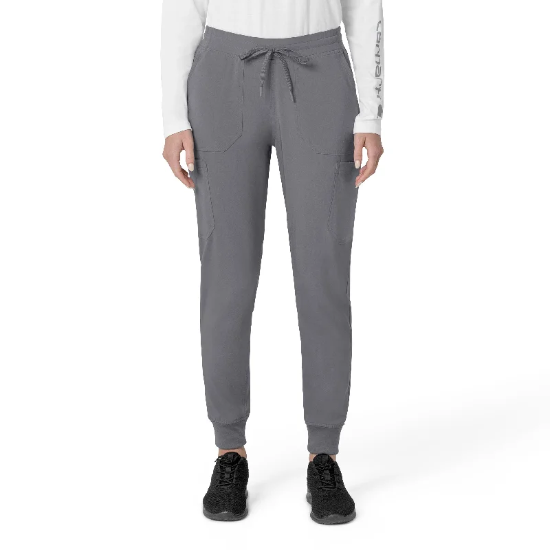 Cigarette Style Women's Printed Linen Blend Pants for Casual DaysCarhartt Force Cross-Flex Women's Cargo Jogger Scrub Pant - Pewter