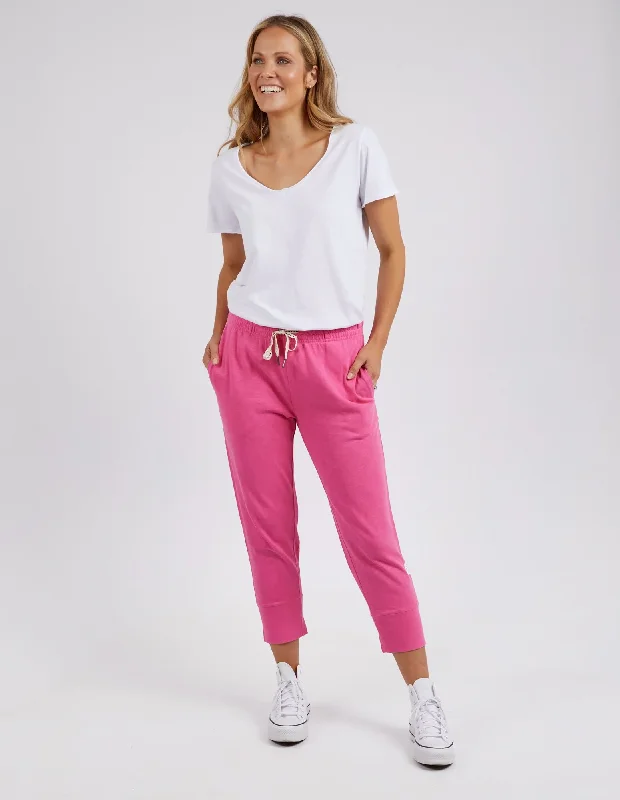 Plus Size Women's Plaid Tight Trousers in Multicolor for a Stylish and Classic LookElm Brunch Pant Shocking Pink