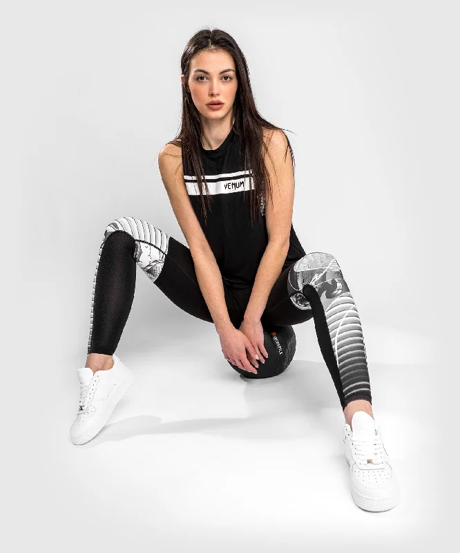 Women's Tight Trousers with Rhinestone Embellishments in Silver for a Sparkly LookLeggings Venum YKZ21 – Noir/Blanc