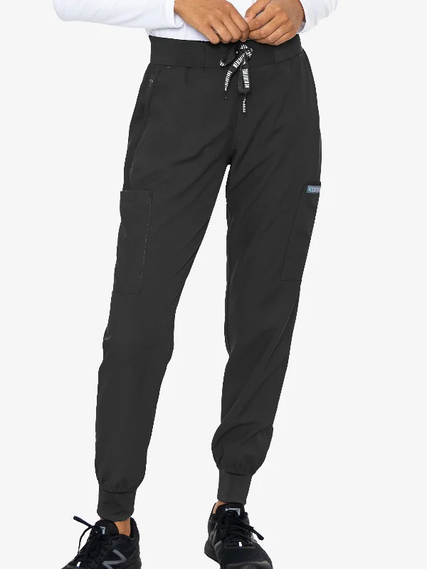Flare Leg Women's Satin Trousers for a Glamorous Night OutMed Couture 2711 Insight Women's Jogger Pant - TALL