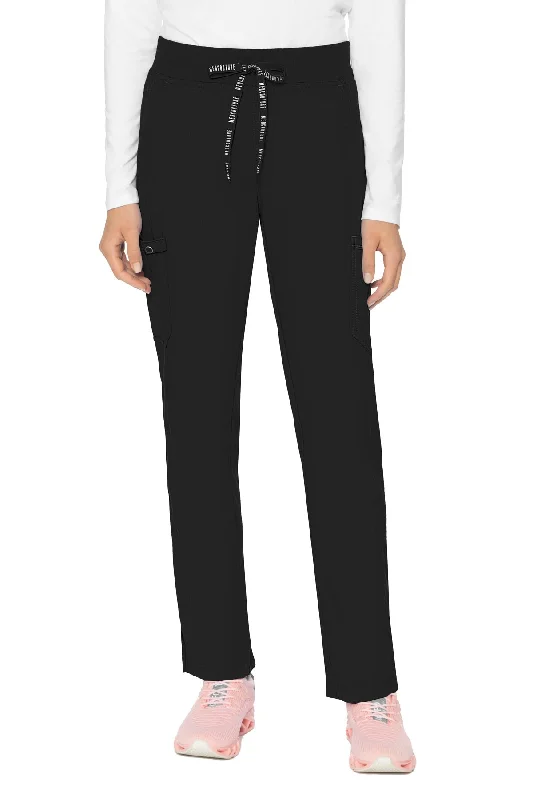 Tapered Leg Women's Wool Blend Trousers for WinterMed Couture Touch 7725 Women's Yoga 2 Cargo Pant