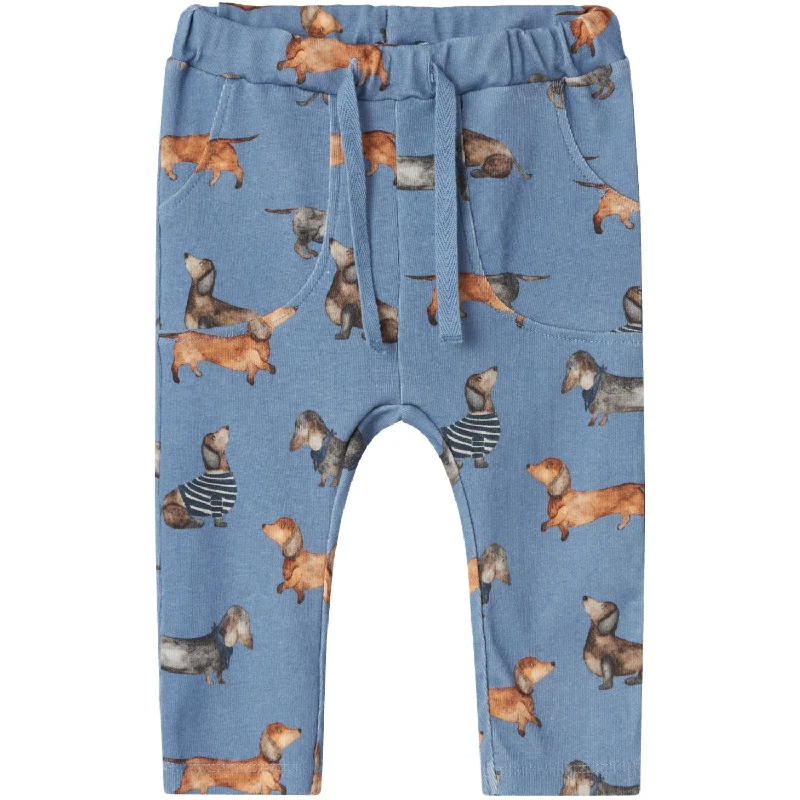 Bell - Bottom Style Women's Denim Pants with Embroidered DetailsName It Coronet Blue Kingo Pants