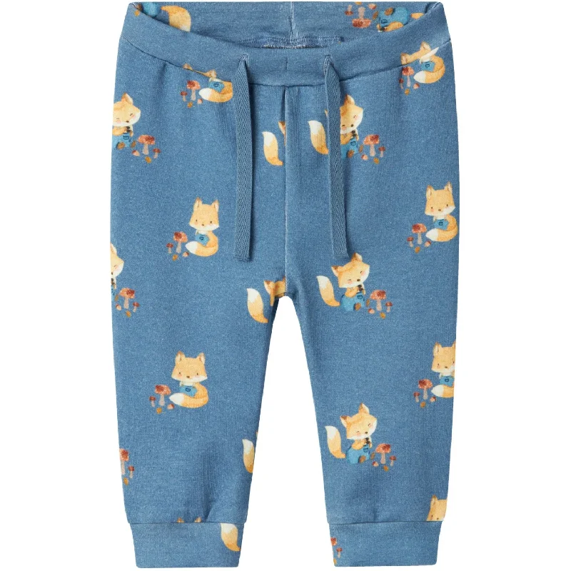Palazzo Style Women's Printed Trousers in Bohemian PatternsName It Coronet Blue Lox Pants