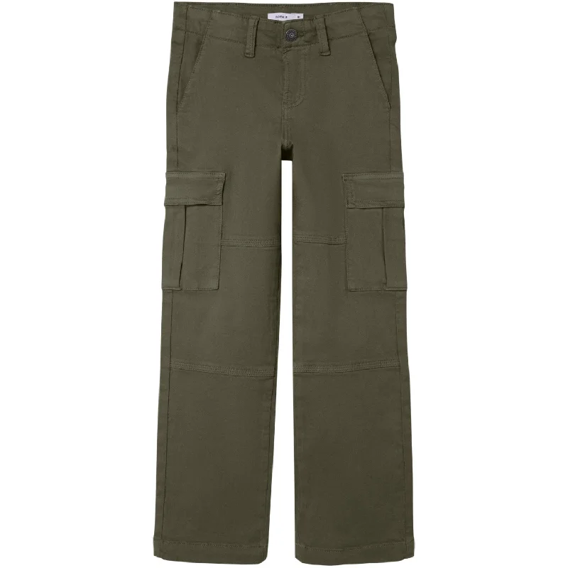 Ankle - Length Women's Printed Joggers for TravelingName It Olive Night Ryan Twill Cargo Pants Noos