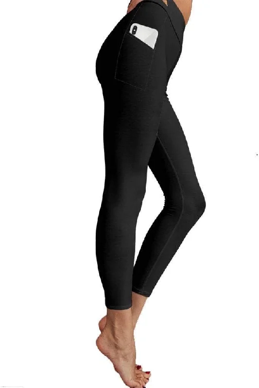 Plus Size Women's Sheer Tight Trousers in Nude for a Subtle and Stylish Statement*Preorder* Abela Custom Full Length Leggings - Black