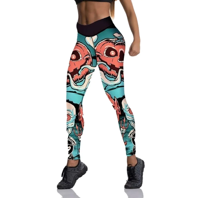 Women's Tight Trousers with Drawstring Waist in Khaki for a Relaxed and Adjustable FitScreaming Pumpkin Leggings Women's Tight Trousers with Drawstring Waist in Khaki for a Relaxed and Adjustable FitScreaming Pumpkin Leggings
