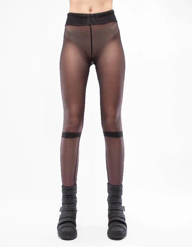 Plus Size Women's Sheer Tight Trousers in Nude for a Subtle and Stylish StatementTIGHTS RING