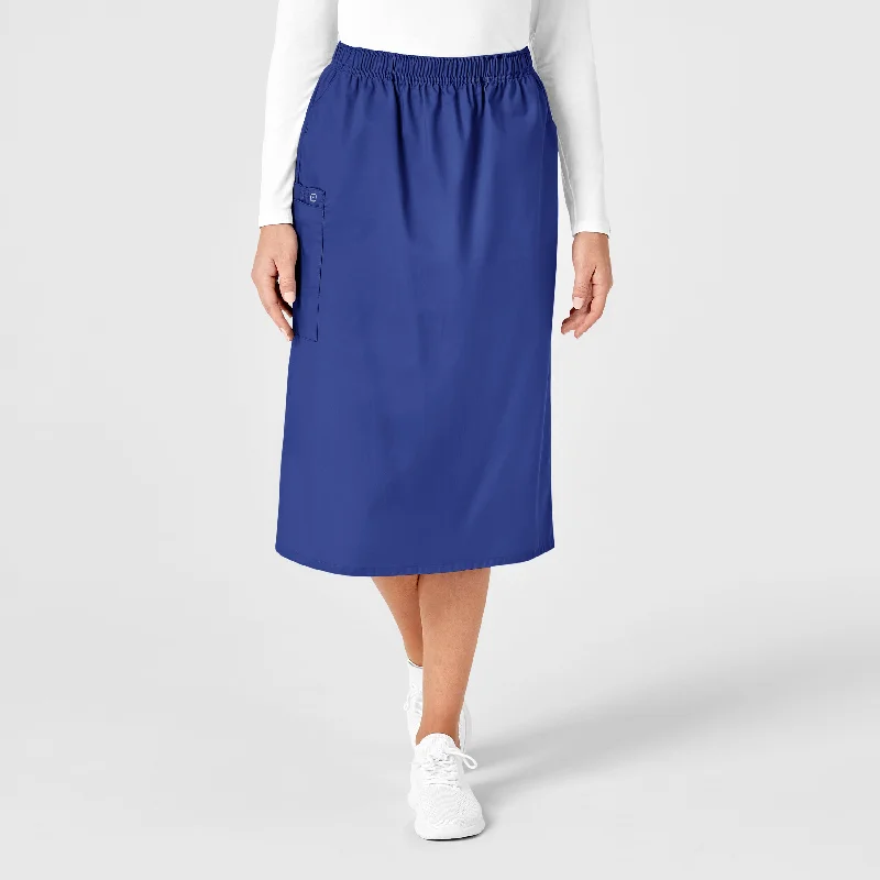 Flare Leg Women's Satin Trousers for a Glamorous Night OutWonderWORK Women's Pull On Cargo Scrub Skirt - Galaxy Blue