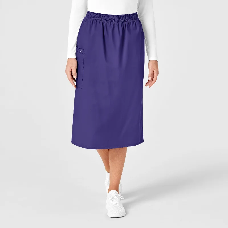 Plus Size Women's Drawstring - Waist Loungewear Pants in Soft FabricsWonderWORK Women's Pull On Cargo Scrub Skirt - Grape