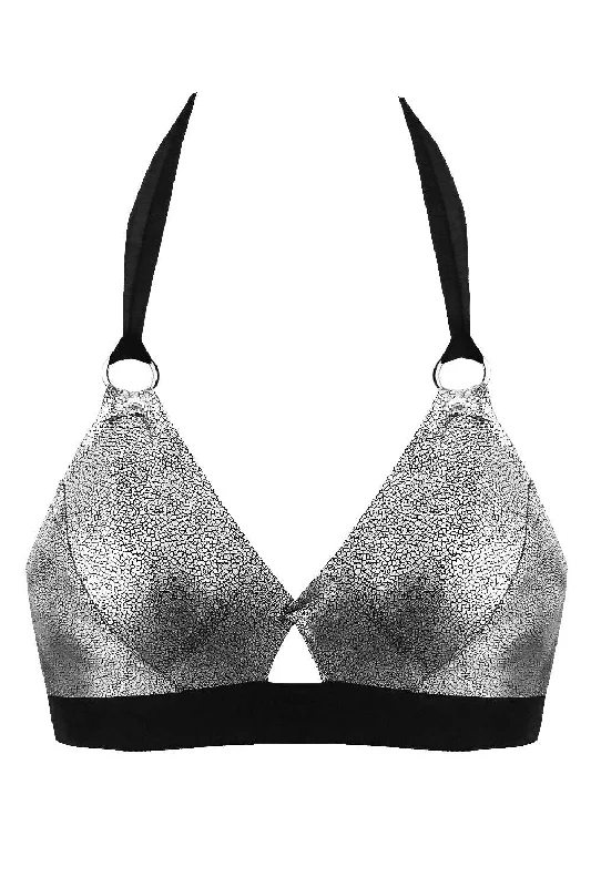 Women's black lace briefs for a classic sexy lookAmelia Silver bikini top