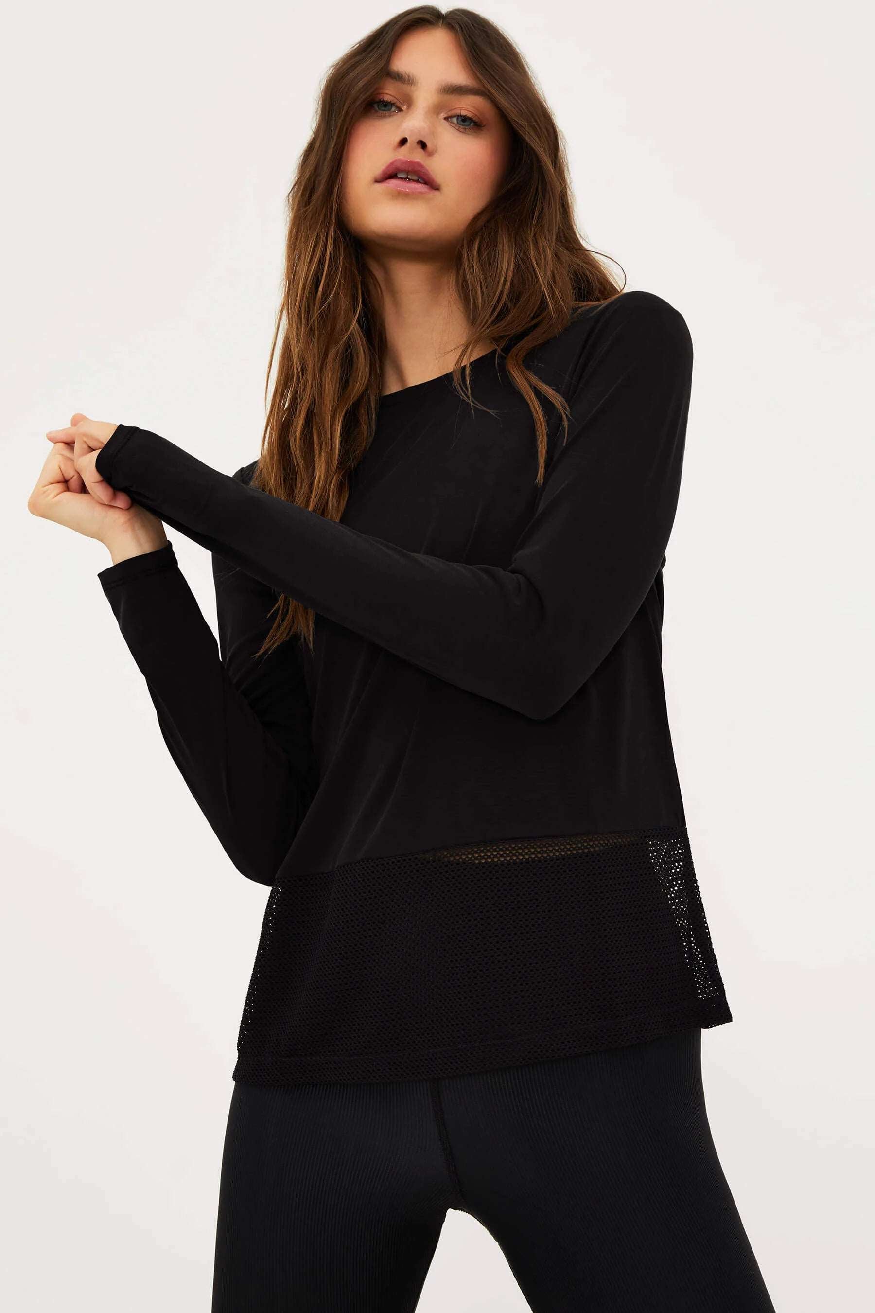 Beach Riot Women's Kennedy Long Sleeve Top - Black