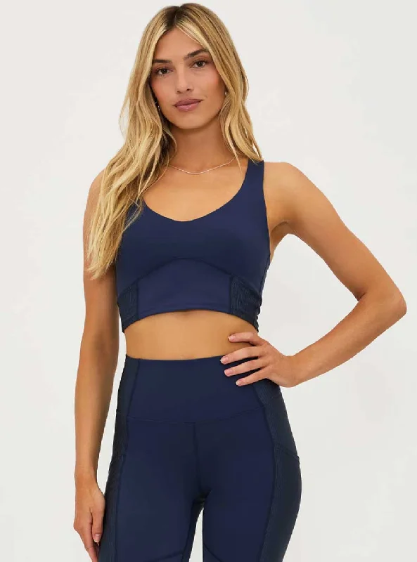 Beach Riot Women's Kaia Sports Bra Top - Ultramarine Navy Blue