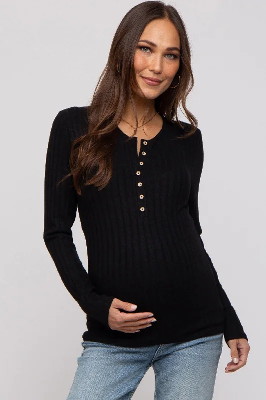 underwire bras with maximum supportBlack Ribbed Knit Button Long Sleeve Maternity Top underwire bras with maximum supportBlack Ribbed Knit Button Long Sleeve Maternity Top
