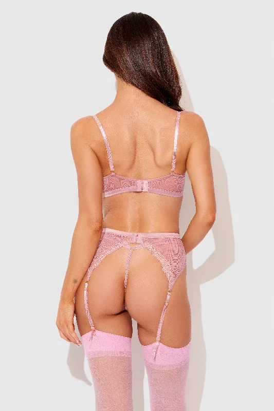 hand wash only women lingerie for delicate careBlair Garter In Rose - House of Desire hand wash only women lingerie for delicate careBlair Garter In Rose - House of Desire