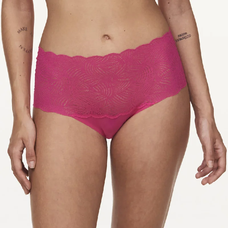 Chantelle Lace High Waist Rose Pitaya Brief Panty 11G8