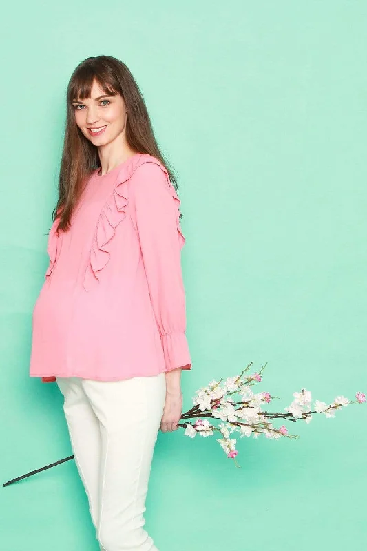 padded wireless bras for light supportCornelia Nursing Top Salmon